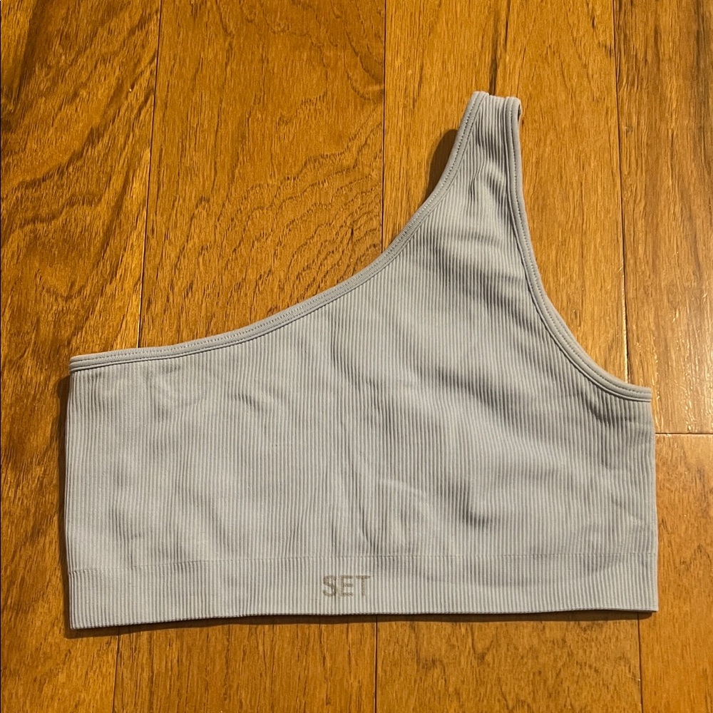 SET ACTIVE one shoulder sports bra